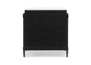 DCB: Black (001) 4-Saint 4 Drawer Dresser with Changing Top