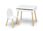 Bianca White (130) 3-Ollie Lift-Top Desk and Chair Set for Toddlers & Up