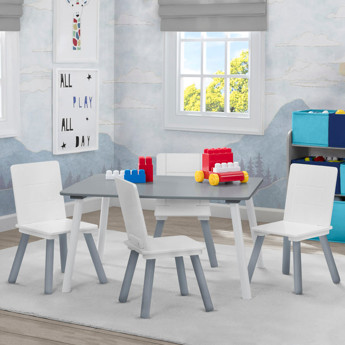 Kids Table and Chair Set (4 Chairs Included) 22-Kids Table and Chair Set (4 Chairs Included)