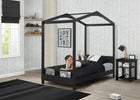 Midnight Grey (1360) 15-Poppy House Twin Bed