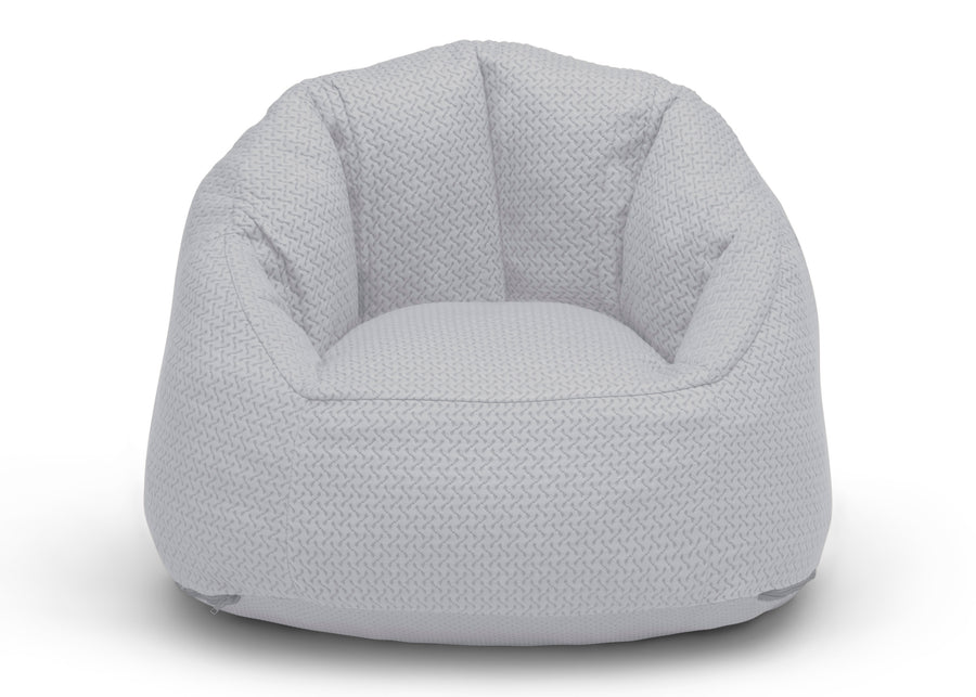 iComfort Grey (5080) 2-iComfort Fluffy Chair with Memory Foam Seat for Kids