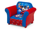 Mickey Hot Dog (1054) 4-Mickey Mouse Kids Upholstered Chair with Sculpted Plastic Frame