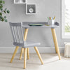 Grey with Natural (1359) 5-Essex Desk & Chair Set