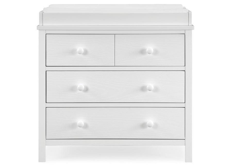 Textured White (1349) 21-Sweet Beginnings 3 Drawer Dresser