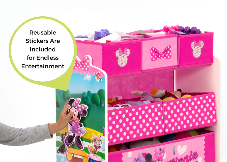 Minnie Mouse (1063) 5-Minnie Mouse 4-Piece Room-in-a-Box Bedroom Set - Includes Toddler Bed, Toy Bin & Desk with Chair