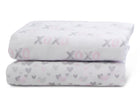 DCB: Hearts N Kisses (3021) 7-Hearts N Kisses Fitted Crib Sheets - 2 Pack