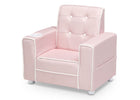 Pink (705C) 4-Chelsea Kids Upholstered Chair with Cup Holder