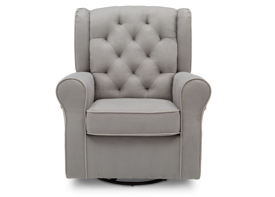 Dove Grey with Soft Grey (036) 13-Emerson Nursery Glider Swivel Rocker Chair
