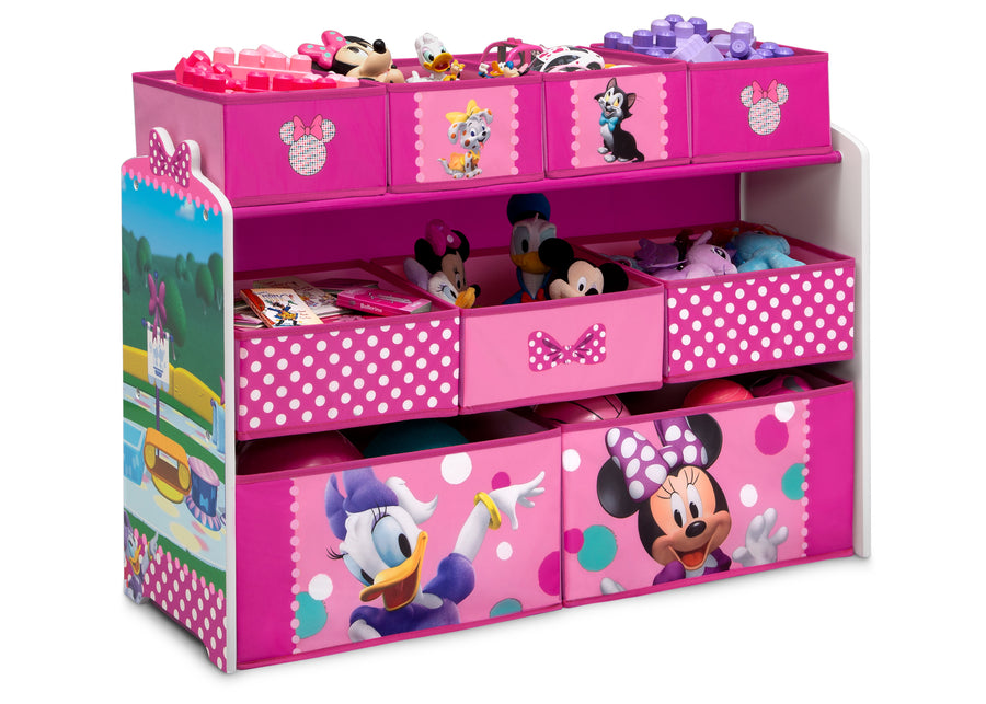Minnie Mouse (1063) 4-Minnie Mouse Deluxe 9 Bin Design and Store Toy Organizer
