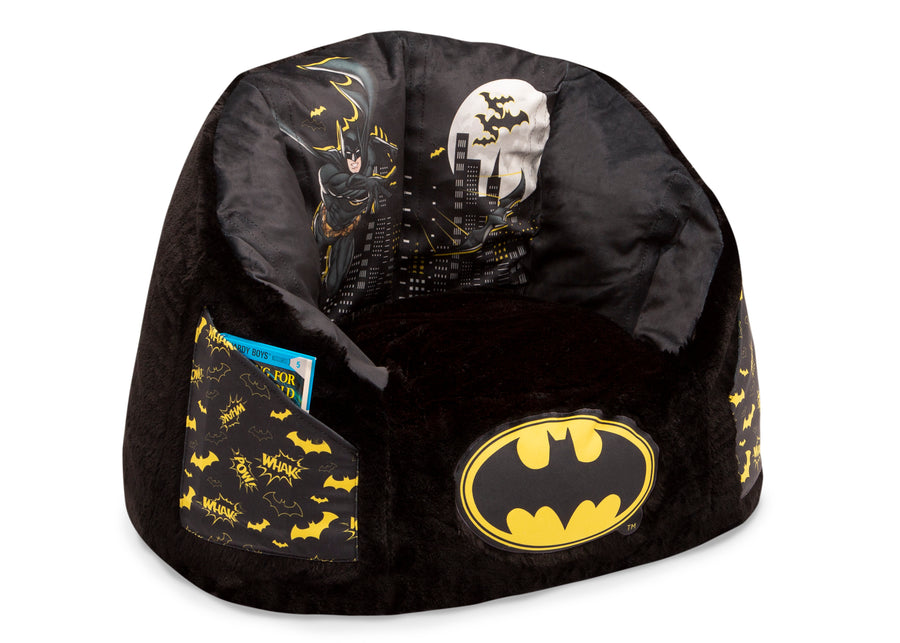 Batman (1200) 3-Batman Cozee Fluffy Chair, Kid Size (For Kids Up To 10 Years Old)