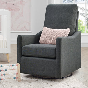 Charcoal Grey (931) 11-Adley Nursery Glider Swivel Rocker Chair