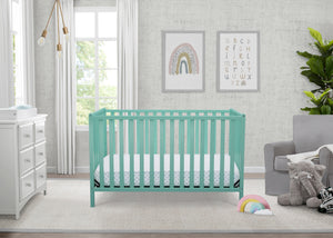 Aqua (347) 0-Heartland 4-in-1 Convertible Crib