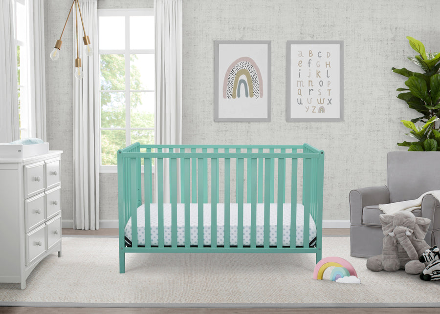 Aqua (347) 1-Heartland 4-in-1 Convertible Crib