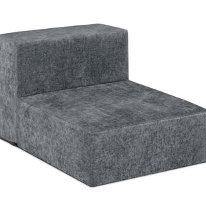 Grey Suede (5000) 17-Cozee Armless Chair