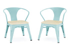 Aqua with Natural (478) 6-Bistro 2-Piece Chair Set