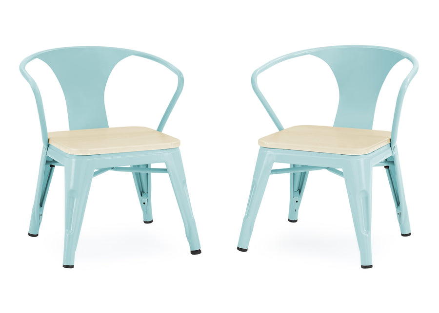 Aqua with Natural (478) 6-Bistro 2-Piece Chair Set