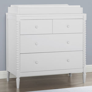 Bianca White (130) 24-Saint 4 Drawer Dresser with Changing Top