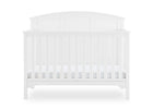 Textured White (1349) 18-Sweet Beginnings Sage Curve Top 6-in-1 Convertible Crib