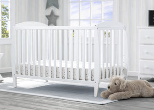 Delta Children Bianca White (130) Taylor 4-in-1 Convertible Crib (W10040) 8-Taylor 4-in-1 Convertible Crib