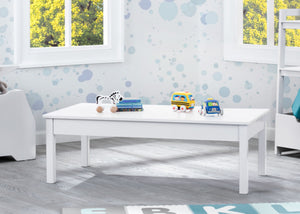 Delta Children Bianca White (130) Grow-With-Me Table (W101301) hangtag Silo 1-Grow-With-Me Table