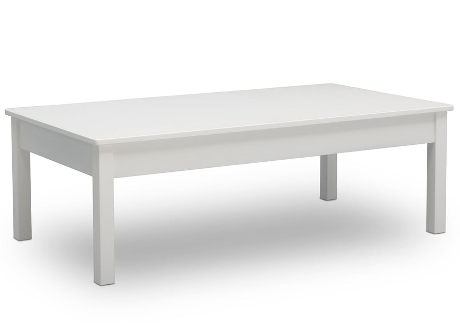 Delta Children Bianca White (130) Grow-With-Me Table (W101301), Right Facing Silo, b1b 12-Grow-With-Me Table