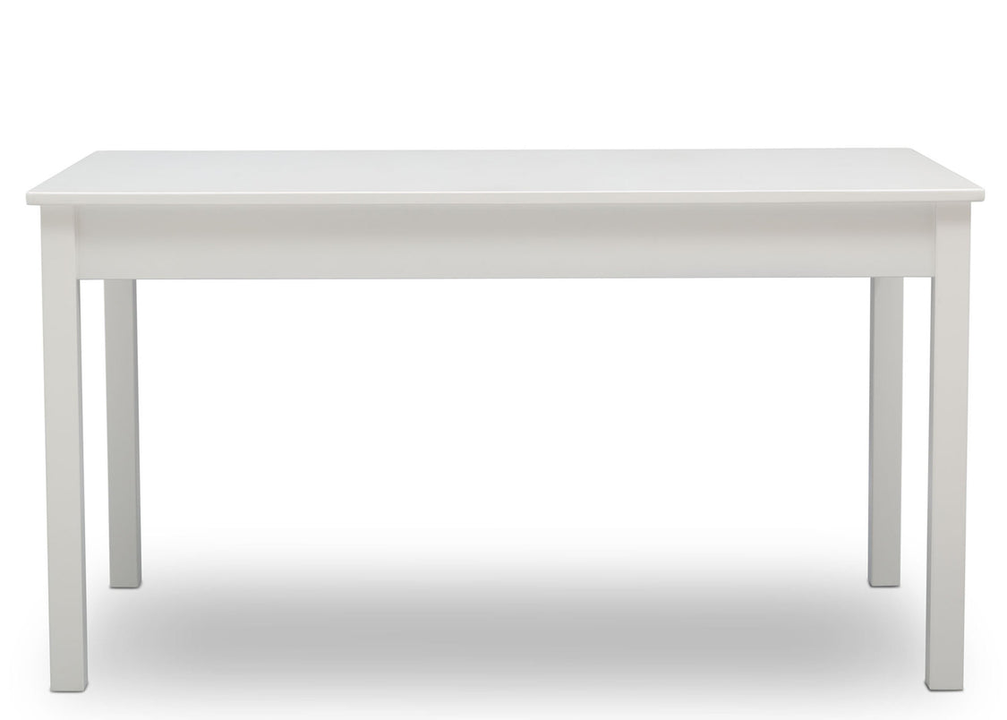 Delta Children Bianca White (130) Grow-With-Me Table (W101301), Front View, b3b