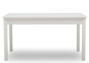 Delta Children Bianca White (130) Grow-With-Me Table (W101301), Front View, b3b 9-Grow-With-Me Table