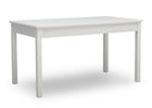 Delta Children Bianca White (130) Grow-With-Me Table (W101301), Taller Right Facing Silo, b2b 13-Grow-With-Me Table