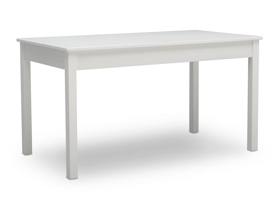Delta Children Bianca White (130) Grow-With-Me Table (W101301), Taller Right Facing Silo, b2b 13-Grow-With-Me Table