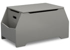 Delta Children Grey (026) Nolan Toybox (W101450), Right Silo, a2a 7-Signature Toy Box w/ Book Storage