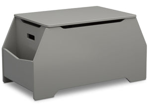 Delta Children Grey (026) Nolan Toybox (W101450), Right Silo, a2a 6-Signature Toy Box w/ Book Storage