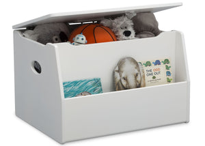 Delta Children Bianca White (130) Nolan Toybox (W101451), Right Silo with Props, b3b 1-Nolan Toy Box