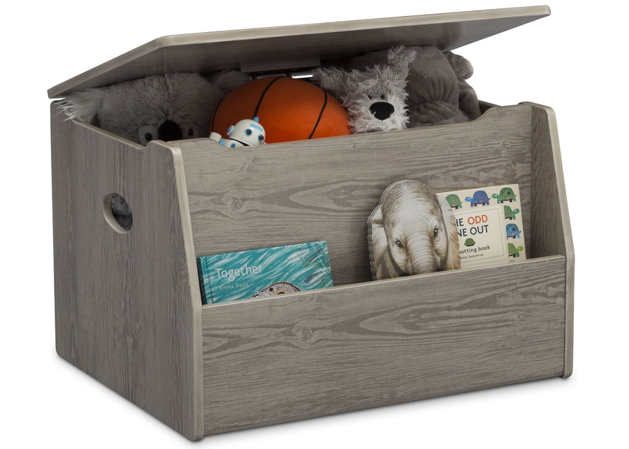 Delta Children Crafted Limestone (1334) Nolan Toybox (W101451), Right Silo with Props d3d 6-Nolan Toy Box