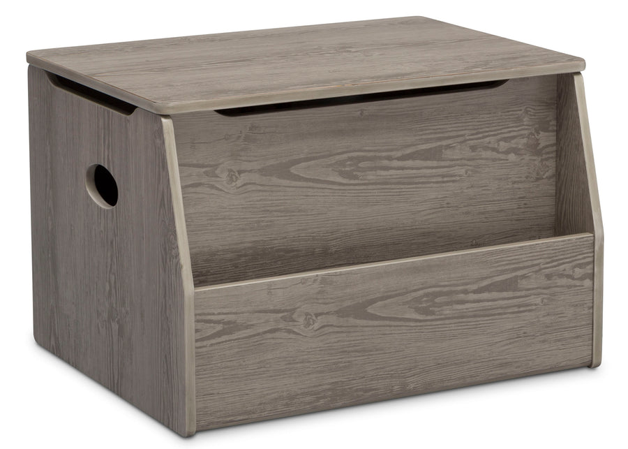 Delta Children Crafted Limestone (1334) Nolan Toybox (W101451), Right Silo, d2d 15-Classic Toy Box with Book Storage