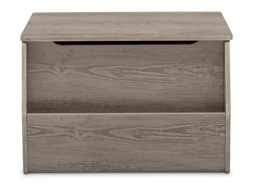 Delta Children Crafted Limestone (1334) Nolan Toybox (W101451), Front facing, d4d 16-Classic Toy Box with Book Storage