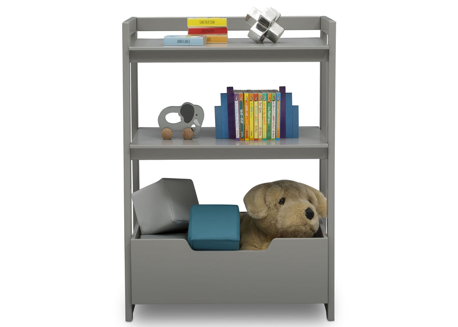 Delta Children Crafted Limestone (1334) Gateway Small Laddershelf (W101452) 2-Small Ladder Shelf - toddler bundle