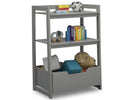 Delta Children Crafted Limestone (1334) Gateway Small Laddershelf (W101452) 3-Small Ladder Shelf - toddler bundle