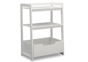 Delta Children Bianca White (130) Gateway Small Laddershelf (W101452), Right Facing Silo, b2b 0-Small Ladder Shelf - toddler bundle