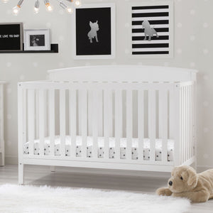 Delta Children Bianca White (130) Finley 4-in-1 Convertible Baby Crib 2-Finley 4-in-1 Convertible Baby Crib