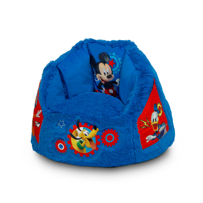 Mickey Hot Dog (1054) 4-Mickey Mouse Cozee Fluffy Chair, Toddler Size (for Kids Up to 6 Years Old)