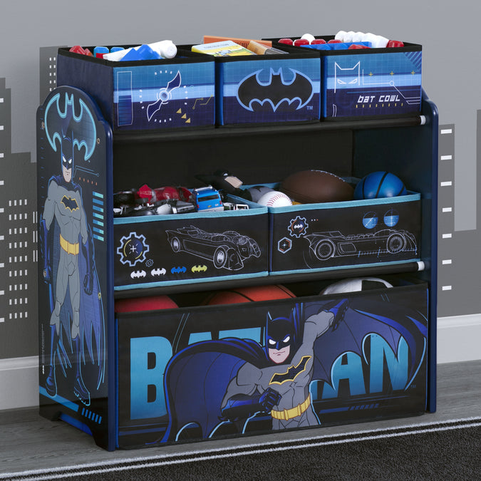 Batman (1200) 5-Batman 6 Bin Design and Store Toy Organizer