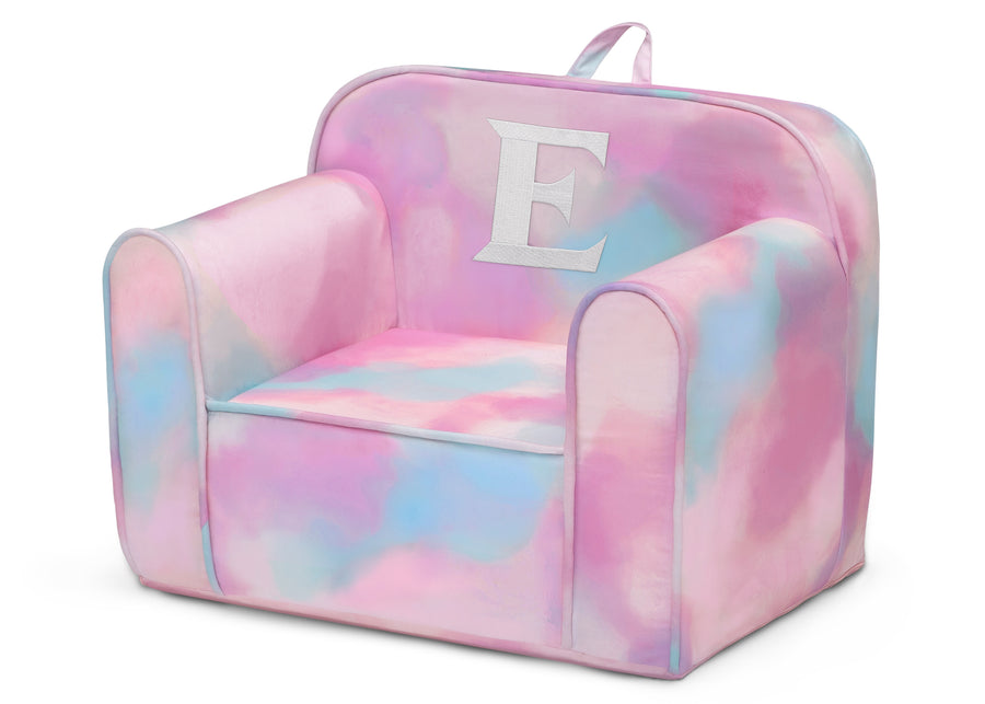 E 20-Personalized Monogram Tie-Dye Cozee Chair