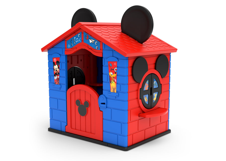 Mickey Hot Dog (1054) 5-Mickey Mouse Plastic Indoor/Outdoor Playhouse with Easy Assembly