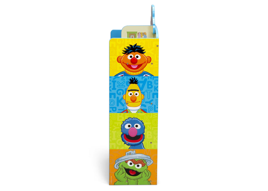 Sesame Street (1151) 4-Sesame Street Wooden Playhouse 4-Shelf Bookcase