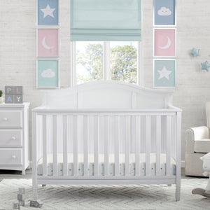 Delta Children White (100) Madrid 4-in-1 Crib 23-Madrid 5-in-1 Convertible Crib