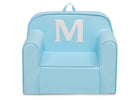 M 50-Personalized Monogram Light Blue Cozee Chair