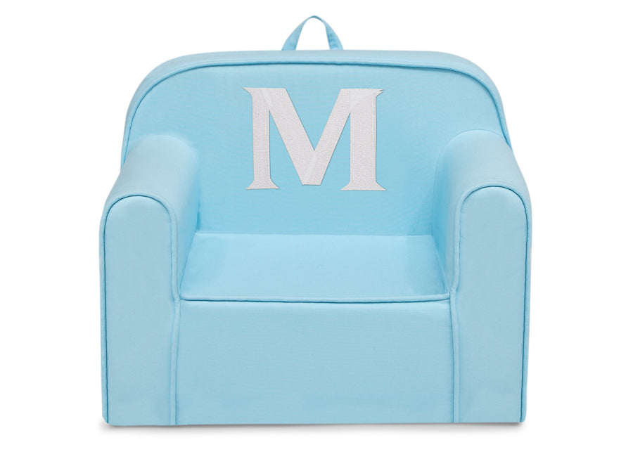 M 50-Personalized Monogram Light Blue Cozee Chair