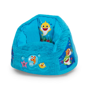 Baby Shark (1127) 4-Baby Shark Cozee Fluffy Chair, Toddler Size (for Kids Up to 6 Years Old)