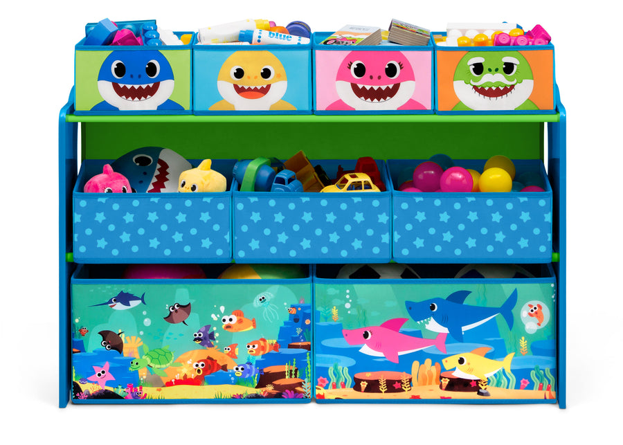 Baby Shark Deluxe 9 Bin Design and Store Toy Organizer 3-Baby Shark Deluxe 9 Bin Design and Store Toy Organizer