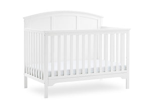 Textured White (1349) 5-Sweet Beginnings Sage Curve Top 6-in-1 Convertible Crib